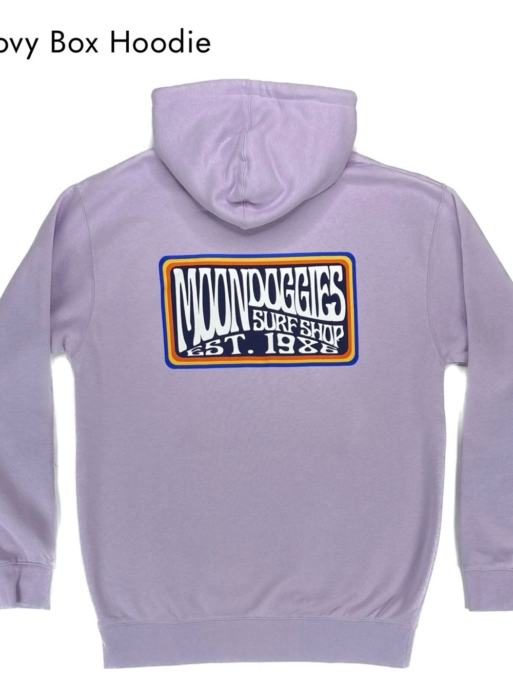 Moon Doggies Lilac Graphic Hoodie Sweater